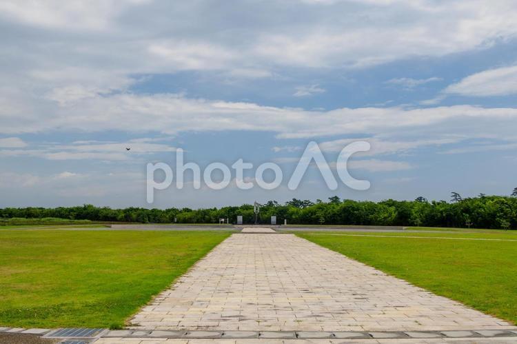 沿岸部の風景⒄ 名取市,沿岸部,被災後の写真素材