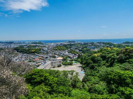【神奈川県】横須賀市・鷹取山からの展望 鷹取山公園,鷹取山,神奈川県の写真素材