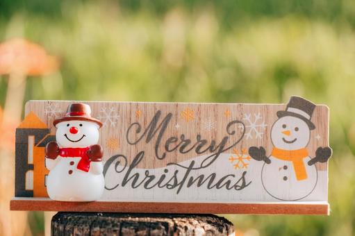 メリーメリークリスマス クリスマス,メリークリスマス,雪だるまの写真素材
