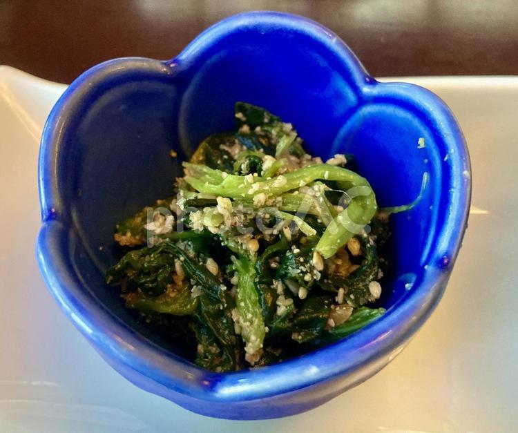 ほうれん草の胡麻和え ほうれん草,胡麻和え,胡麻あえの写真素材