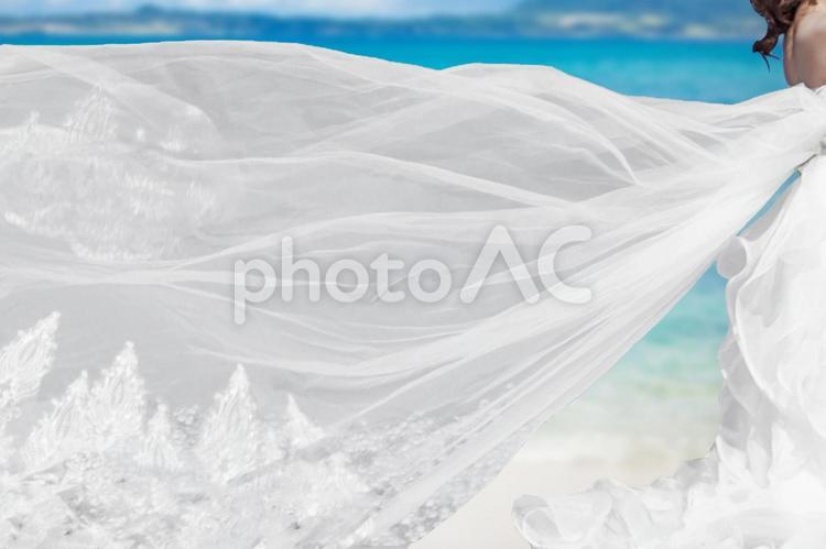 リゾートウェディングや新婚旅行のイメージ 結婚,ウェディング,ウエディングの写真素材