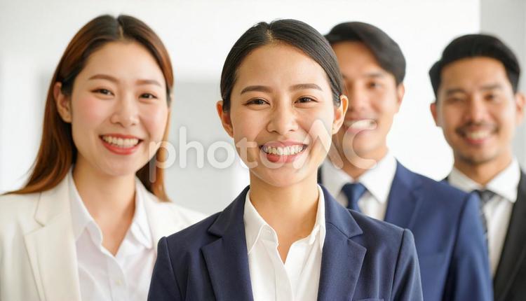 ビジネス仲間と一緒に笑うビジネスウーマン ビジネスウーマン,感情,女性の写真素材