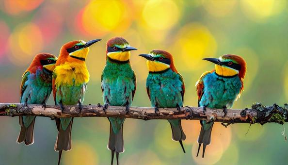 カラフル、極彩色の鳥の写真 カラフル、極彩色の鳥の写真の写真