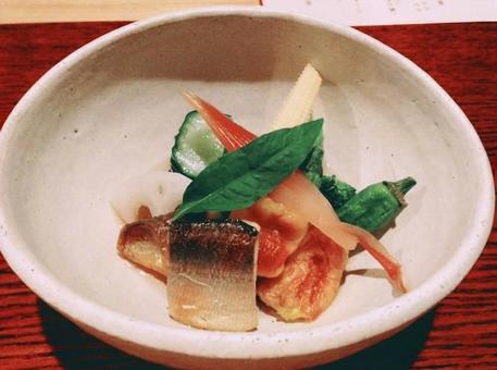 小鉢料理 小鉢料理 食べ物,和食,前菜の写真素材