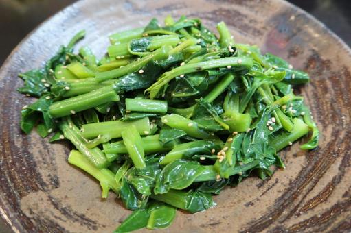 ツルムラサキのお浸し ツルムラサキのお浸し ツルムラサキ,夏野菜,粘りの写真素材