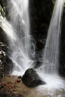 三滝の先、静かなる岩 三滝の先、静かなる岩の写真