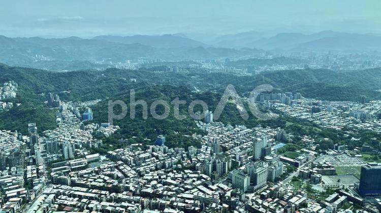 台湾台北市の街並み4 台湾,台北市,街並みの写真素材
