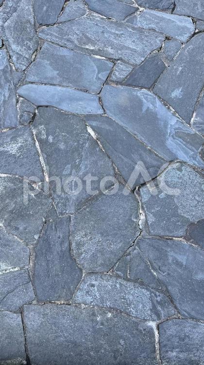石畳の地面（タテ） 石畳,石,地面の写真素材