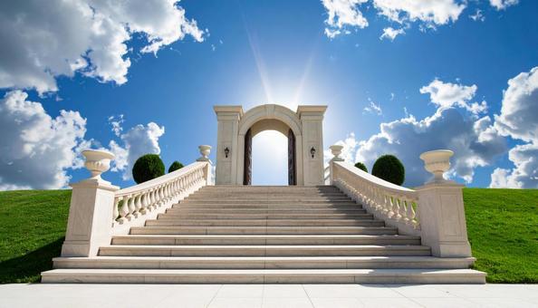 空への階段の写真