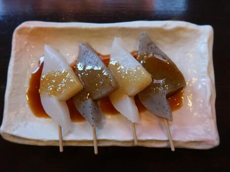 熊谷 こんにゃく田楽 熊谷,こんにゃく田楽,こんにゃくの写真素材