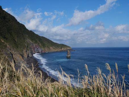 伊豆大島 筆島 伊豆大島 筆島 筆島,伊豆大島,大島町の写真素材