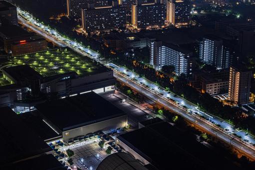 都市夜景 都市夜景の写真