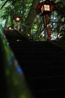 Scenery with stairs and lanterns, JPG Scenery with stairs and lanterns, JPG