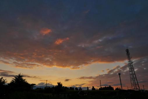 夕焼け 夕焼けの写真