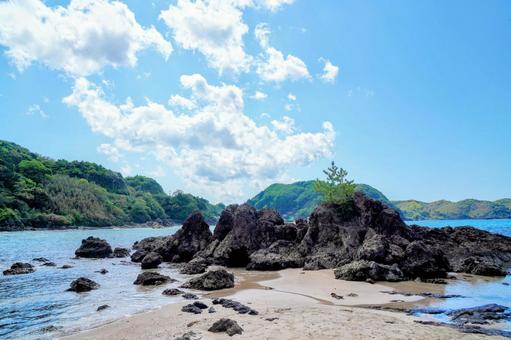 島根・松江美保関の惣津海岸 島根・松江美保関の惣津海岸 美保関,惣津海岸,砂浜の写真素材