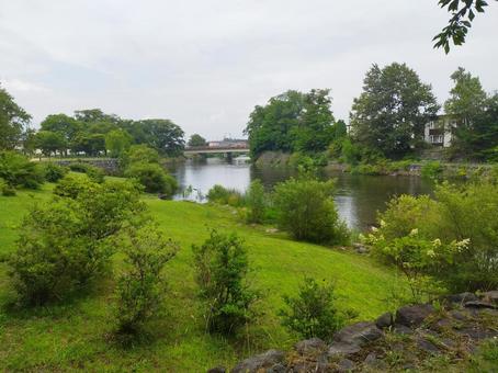 千歳川 おすすめスポット,展望台,展望の写真素材