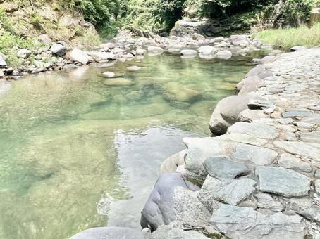 Photo, chuan, mountain stream, clear stream, 