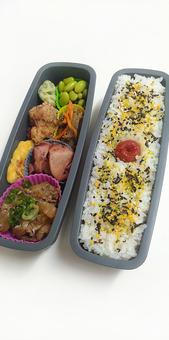 夕食の残り物おかずで作ったお弁当 夕食の残り物おかずで作ったお弁当 お弁当,弁当箱,ランチの写真素材