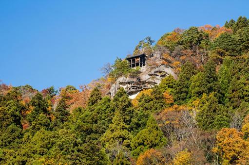 紅葉の山寺⑹ 秋,紅葉,山寺の写真素材