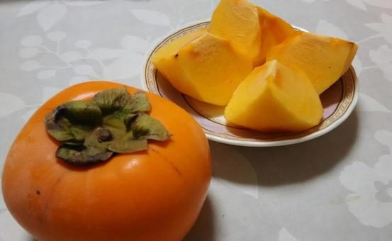 食べ物（柿） 柿,果物,秋の味覚の写真素材