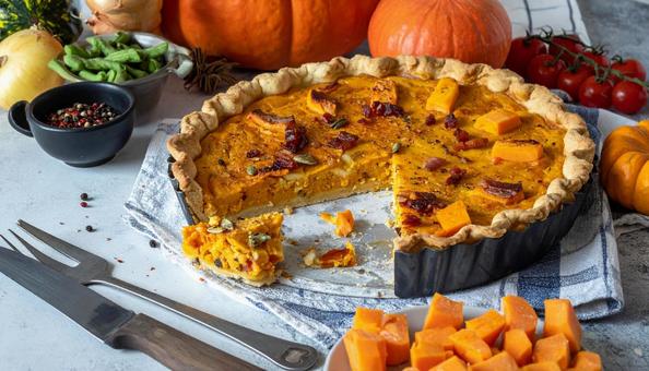 ハロウィンかぼちゃのパイグラタン ハロウィンかぼちゃのパイグラタンの写真