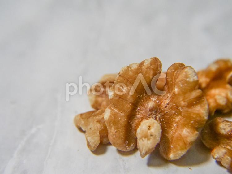 胡桃　クルミ　文字入れ　シンプル　広告枠 食べ物,ナッツ,食物の写真素材