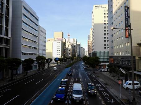 那覇市中心部を通過する国道58号4 那覇市中心部を通過する国道58号4 那覇市,久茂地,松山の写真素材