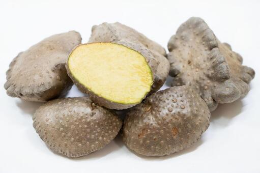 宇宙芋 宇宙芋,エアーポテト,芋の写真素材