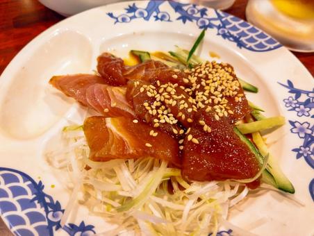 まぐろ漬け小皿 まぐろ漬け小皿 まぐろ,鮪,赤身の写真素材