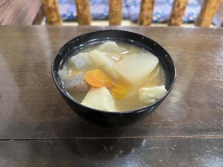 けんちん汁 けんちん汁 けんちん汁,汁物,豆腐の写真素材