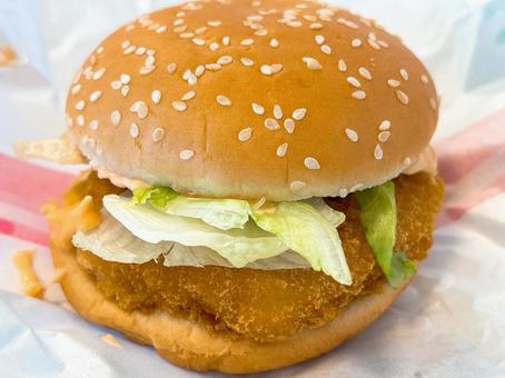 えびカツのバーガー えびバーガー,ハンバーガー,バンズの写真素材