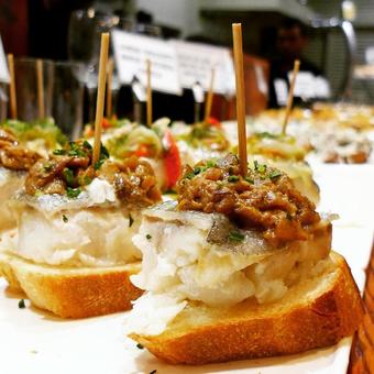 バスクのピンチョス ピンチョス,タパス,バスクの写真素材