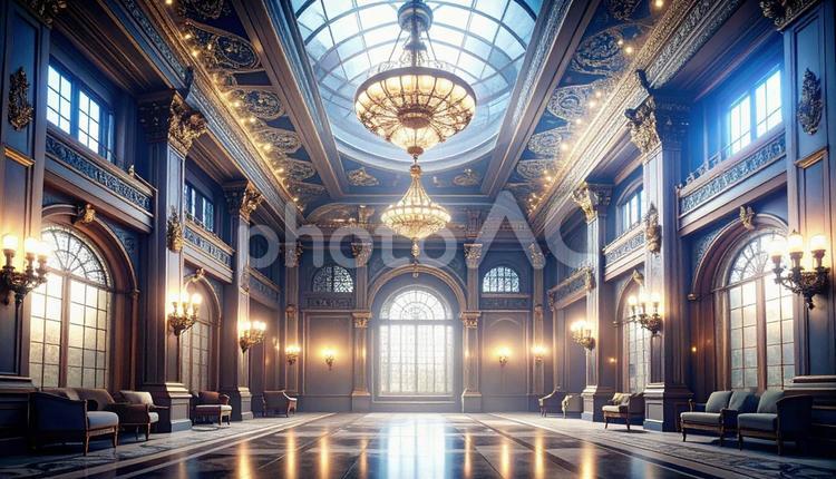 アールデコ様式の建築 アール・デコ,玄関,飾り窓の写真素材