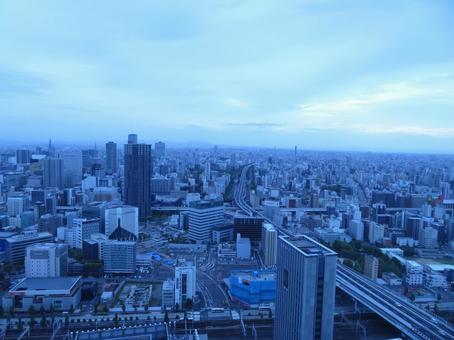 名古屋の朝 名古屋,ビル,朝の写真素材