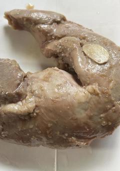 炊飯器で低温調理した豚ひれ肉の仕上り（横 豚肉,肉,ひれ肉の写真素材