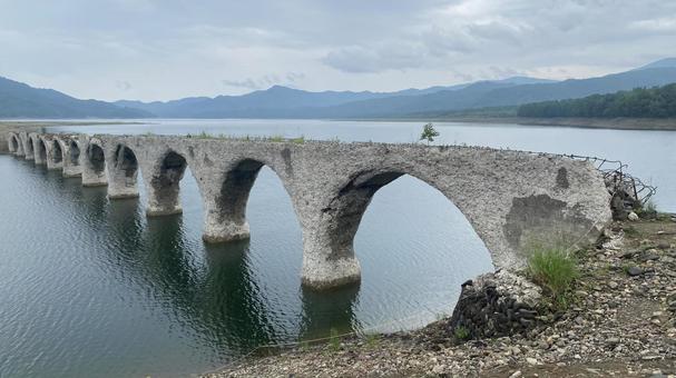 Photo, taushubetsu, railway, taushubetsu river bridge, 
