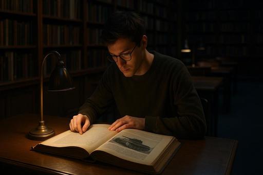 図書館で読む戦車の本 図書館で読む戦車の本の写真