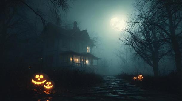 ハロウィンの幻想的な雰囲気 ハロウィンの幻想的な雰囲気の写真