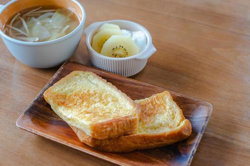 フレンチトーストの朝食 フレンチトーストの朝食 朝食,洋食,フレンチトーストの写真素材