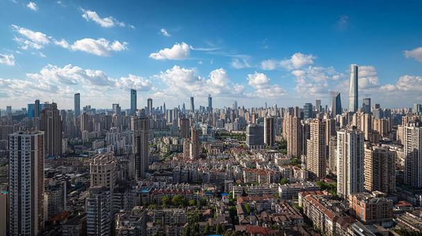 広がる都市景観:高層ビル群と街並み 広がる都市景観:高層ビル群と街並みの写真
