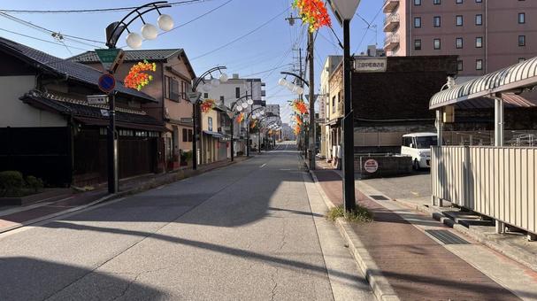 朝の三田駅周辺1 兵庫県,三田市,駅前の写真素材
