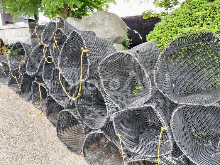 稲荷山茶園公園　茶摘み用のカゴ 稲荷山茶園公園,愛知県,西尾市の写真素材