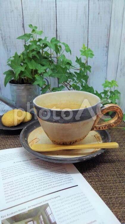 カフェオレとクッキー５ 飲み物,ドリンク,カフェオレの写真素材