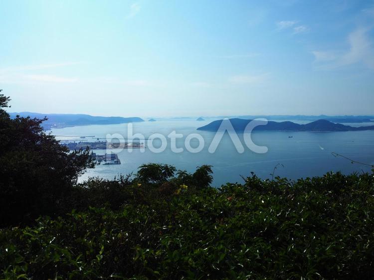 瀬戸内海 屋島 風景 景色,海,島の写真素材