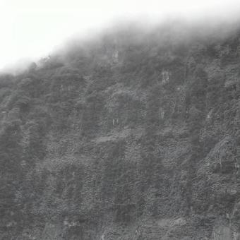 富山県-悪城の壁-白黒 富山県-悪城の壁-白黒の写真