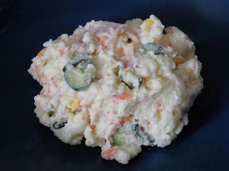 ポテトサラダ ポテトサラダ ポテトサラダ,サラダ,食べ物の写真素材