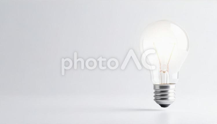ひとつのひらめき 電球,光,アイデアの写真素材