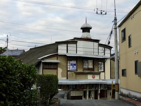 内子町旭館前 内子町旭館前 旭館,内子町,映画館の写真素材