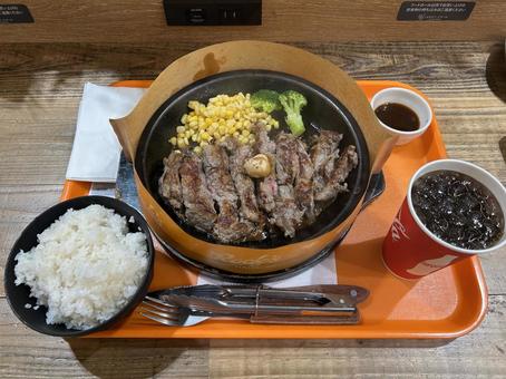 ステーキランチ ステーキランチ ステーキ,ランチ,ショッピングモールの写真素材