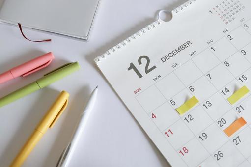 12月のカレンダー スケジュール 12月のカレンダー スケジュール 12月,カレンダー,スケジュールの写真素材